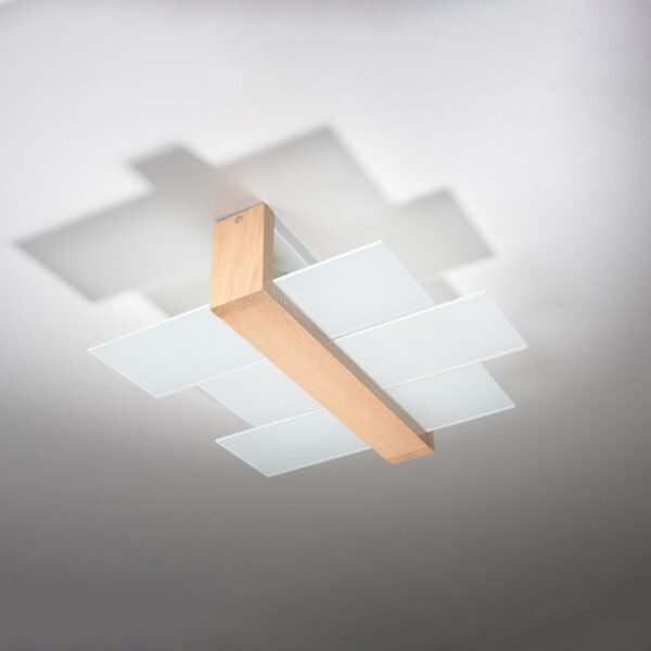 Ceiling Lamp Feniks 2 Natural Wood - Image 2