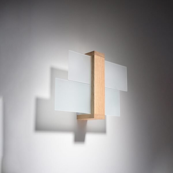 Wall Lamp Feniks 1 Natural Wood - Image 2