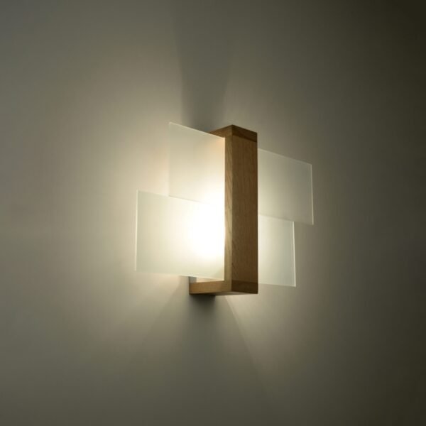 Wall Lamp Feniks 1 Natural Wood - Image 3