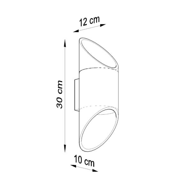 Wall Lamp Penne 30 White - Image 4