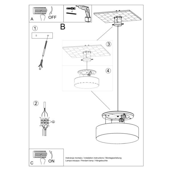 Pendant Lamp Arena 45 Black - Image 5