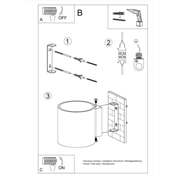 Wall Lamp Vici Modern Indoor Wall Lights Great Lighting UK Ltd