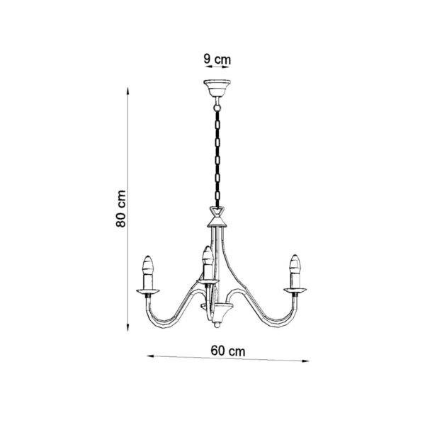 Chandelier Minerwa 3 White Ceiling Chandeliers Modern Designer Lights