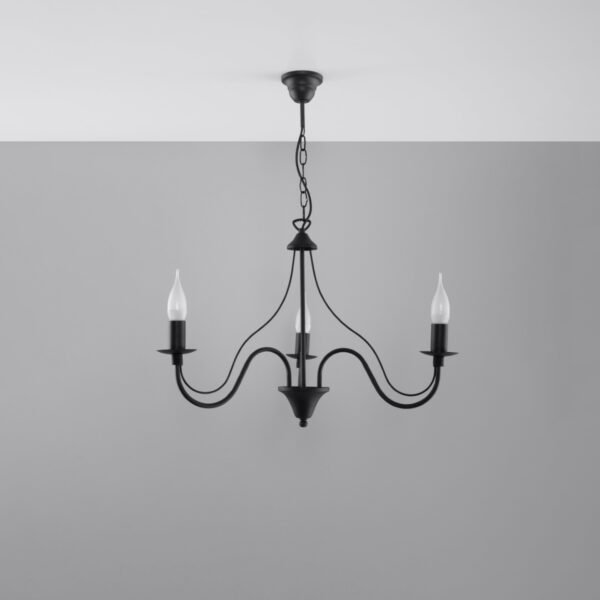 Chandelier Minerwa 3 Black - Image 2