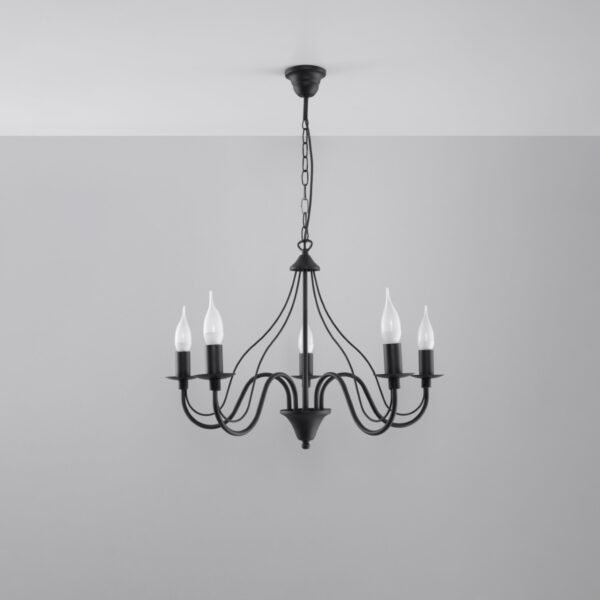 Chandelier Minerwa 5 Black - Image 2