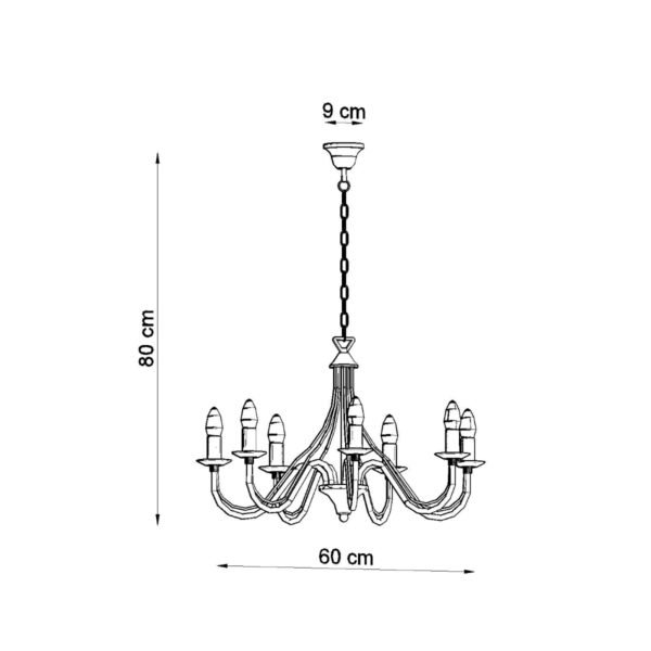 Chandelier Minerwa 7 Black - Image 4