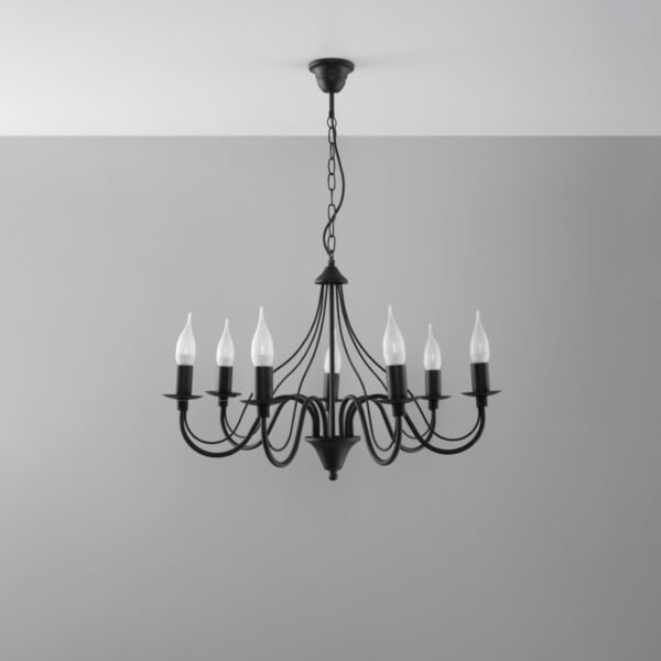Chandelier Minerwa 7 Black - Image 2