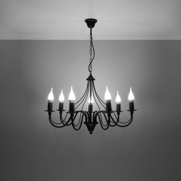 Chandelier Minerwa 7 Black - Image 3