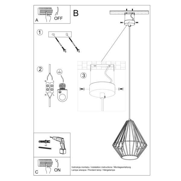 Pendant Lamp Demi Black - Image 5