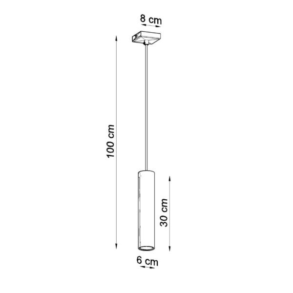 Pendant Lamp Lagos 1 White - Image 4