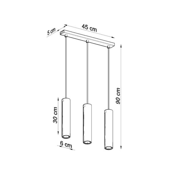 Pendant Lamp Lagos 3l White - Image 4