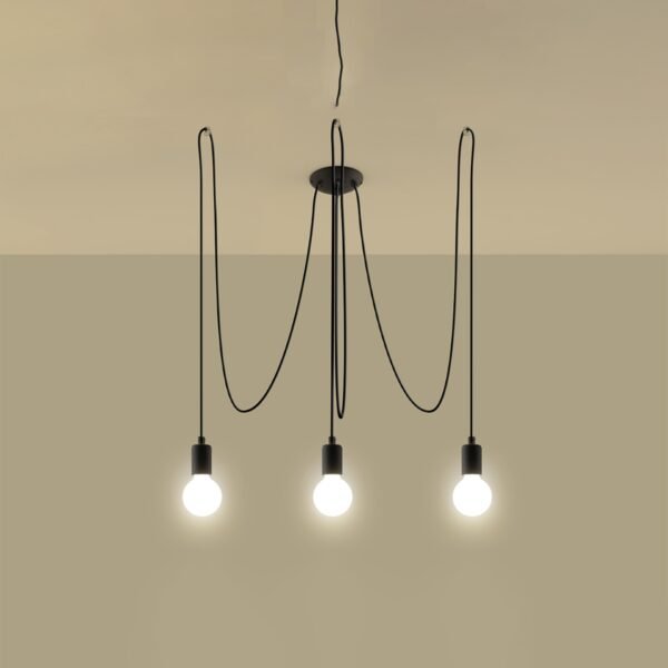 Chandelier Edison 3 Black - Image 3