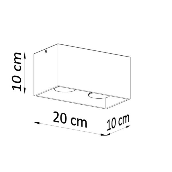 Ceiling Lamp Quad White - Image 5