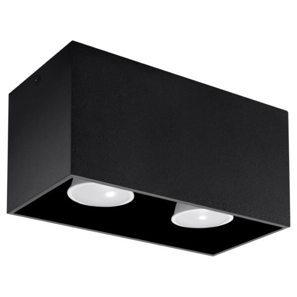 Ceiling Lamp Quad Black