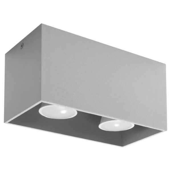 Ceiling Lamp Quad Grey