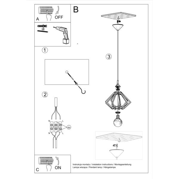 Pendant Lamp Pompelmo Natural Wood - Image 5