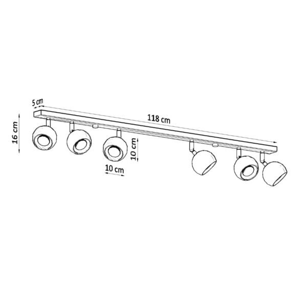 Ceiling Lamp Oculare 6l White - Image 4