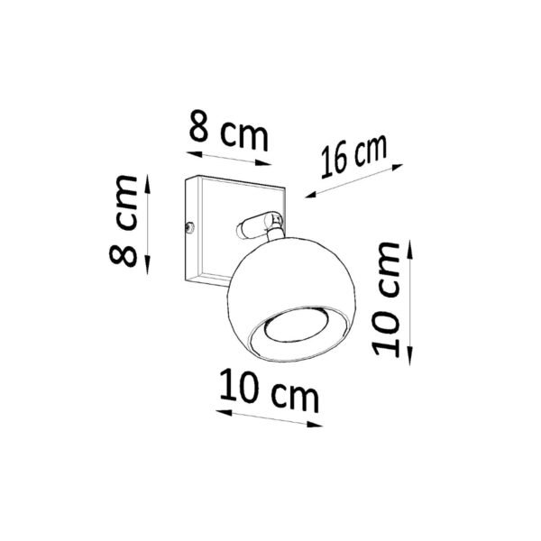 Wall Lamp Oculare Black - Image 4