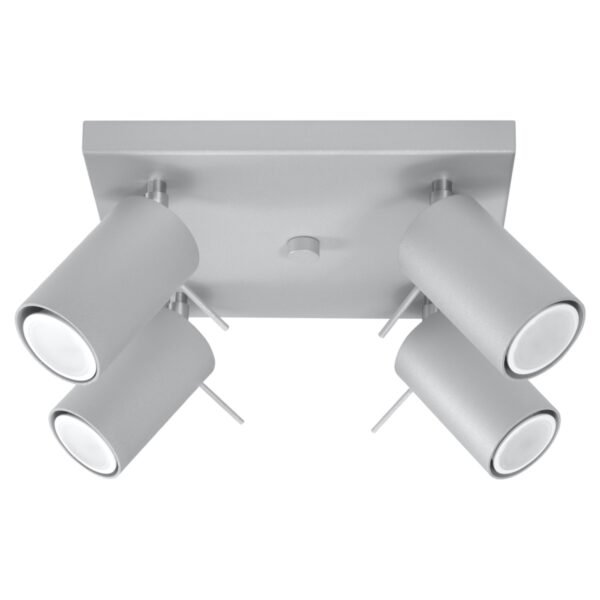 Ceiling Lamp Ring 4 Grey