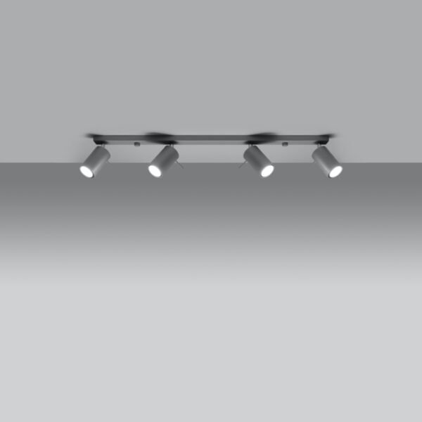 Ceiling Lamp Ring 4l Grey - Image 3
