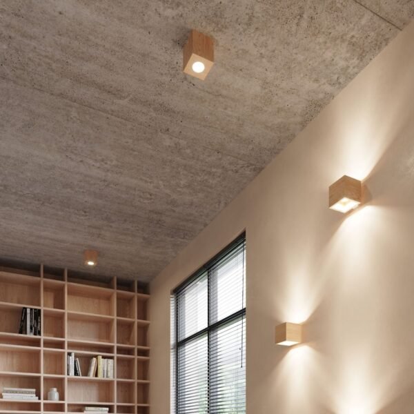 Wall Lamp Quad Natural Wood - Image 6