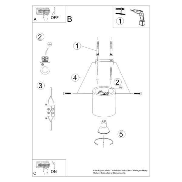 Ceiling Lamp Orbis Natural Wood - Image 5
