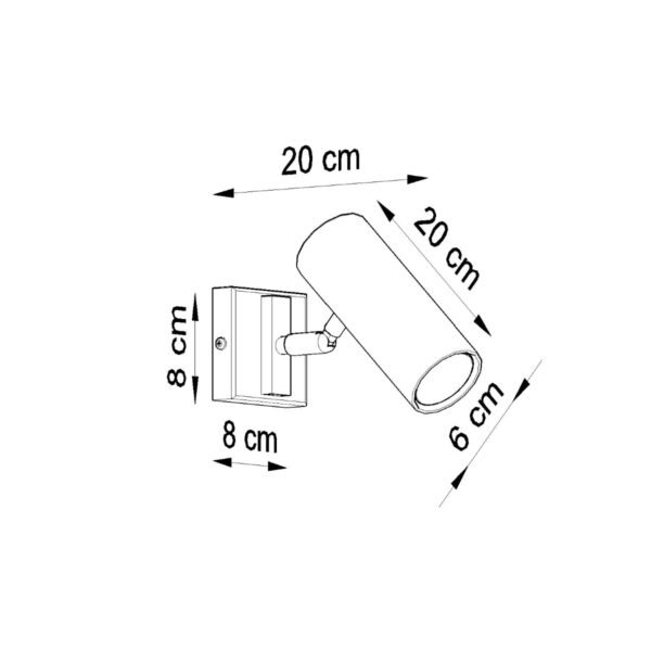 Wall Lamp Direzione White Single Wall Lights Modern Designer Lights