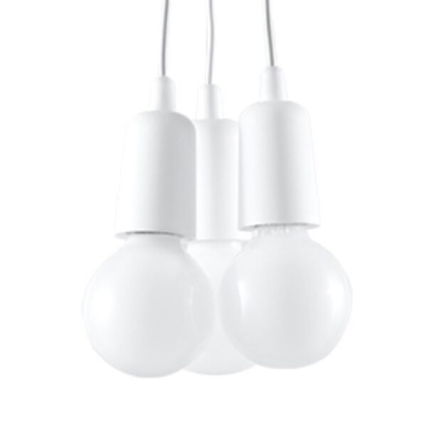 Pendant Lamp Diego 3 White Multi Pendants Modern Designer Lights