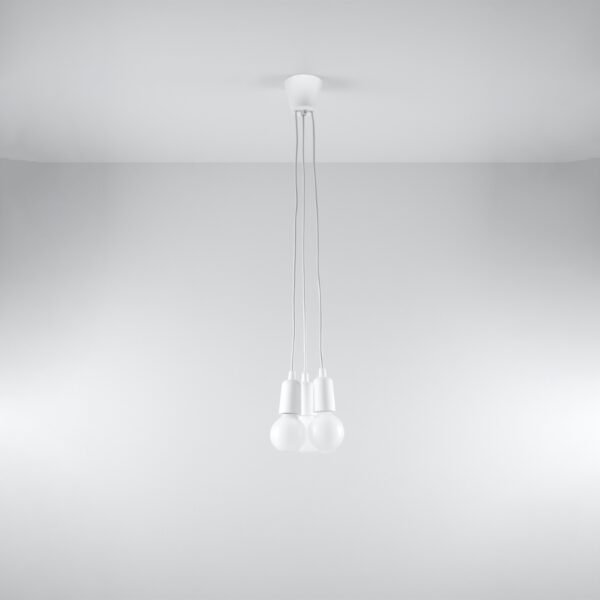 Pendant Lamp Diego 3 White Multi Pendants Modern Designer Lights