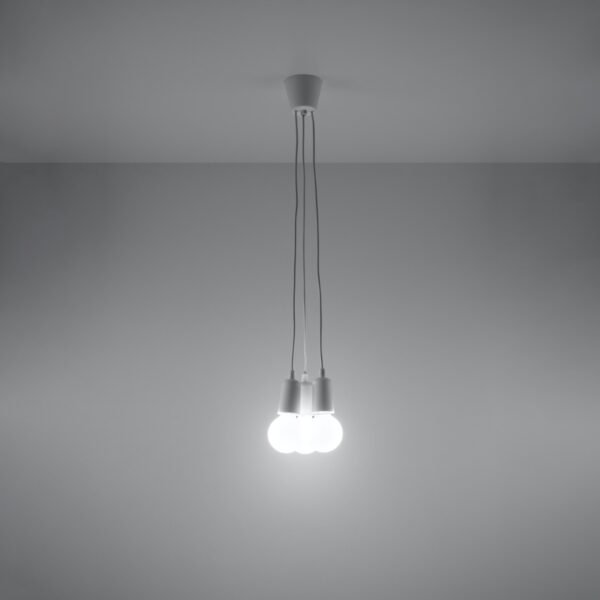 Pendant Lamp Diego 3 White Multi Pendants Modern Designer Lights
