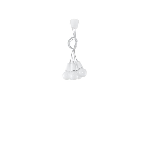 Pendant Lamp Diego 5 White Multi Pendants Modern Designer Lights
