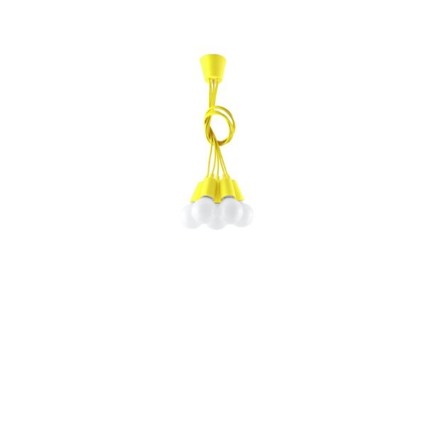Pendant Lamp Diego 5 Yellow Multi Pendants Modern Designer Lights