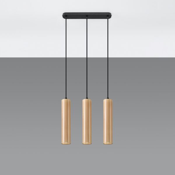Pendant Lamp Lino 3 Wood Multi Pendants Modern Designer Lights