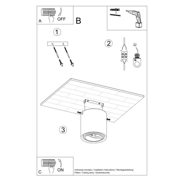 Ceiling Lamp Cullo Concrete - Image 5