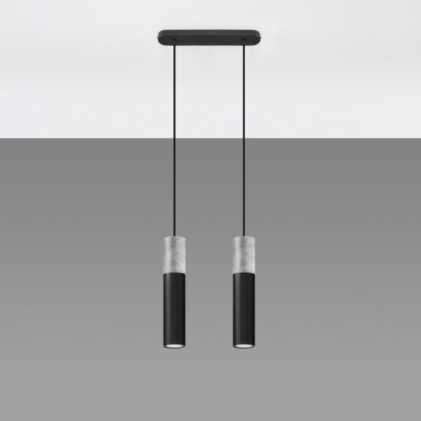 Pendant Lamp Borgio 2 Black Multi Pendants Modern Designer Lights