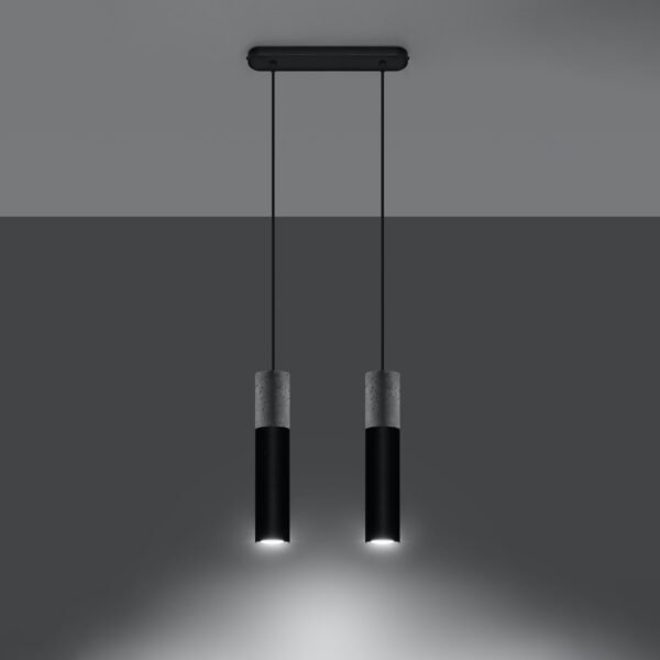 Pendant Lamp Borgio 2 Black Multi Pendants Modern Designer Lights