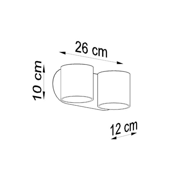 Wall Lamp Orbis 2 Black - Image 5