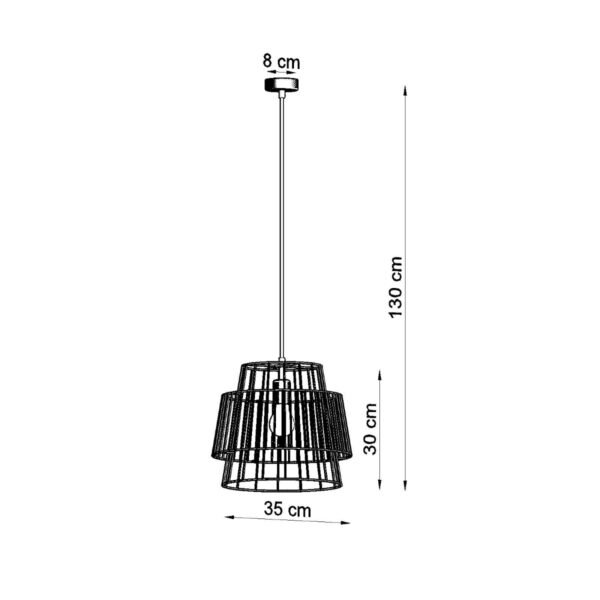 Pendant Lamp Gate Black - Image 4