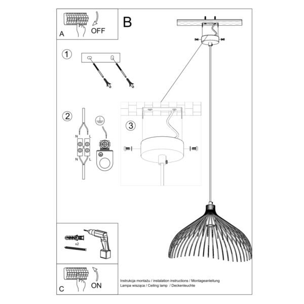 Pendant Lamp Umb Black - Image 5