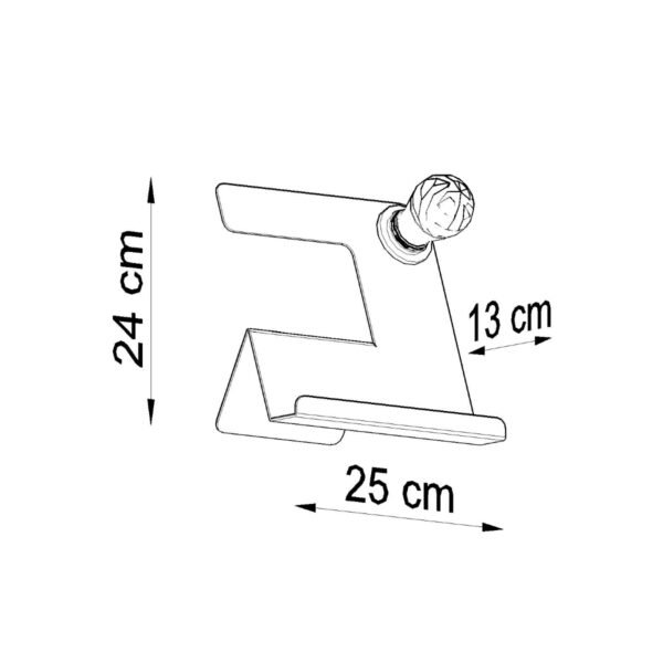 Table Lamp Incline Black - Image 4
