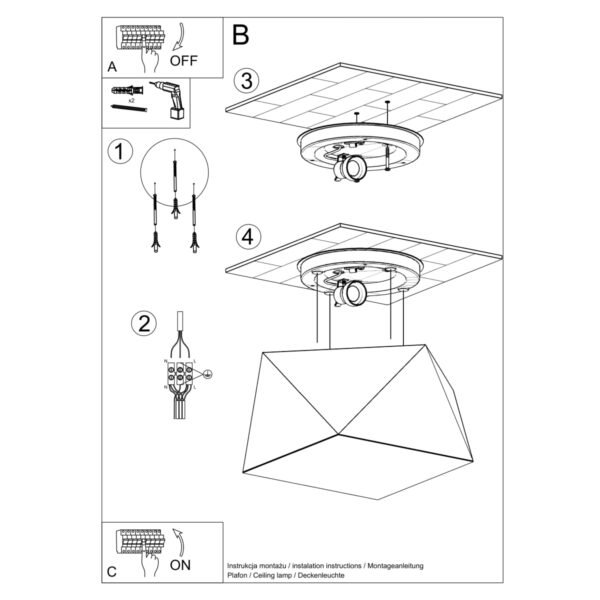 Ceiling Lamp Hexa 25 White - Image 5