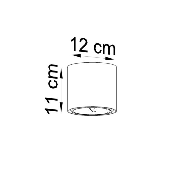 Ceiling Lamp Tiube Grey - Image 5