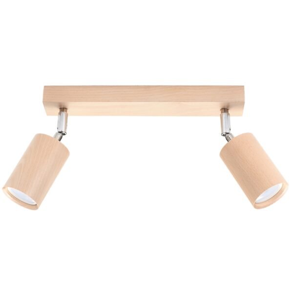 Ceiling Lamp Berg 2 Natural Wood
