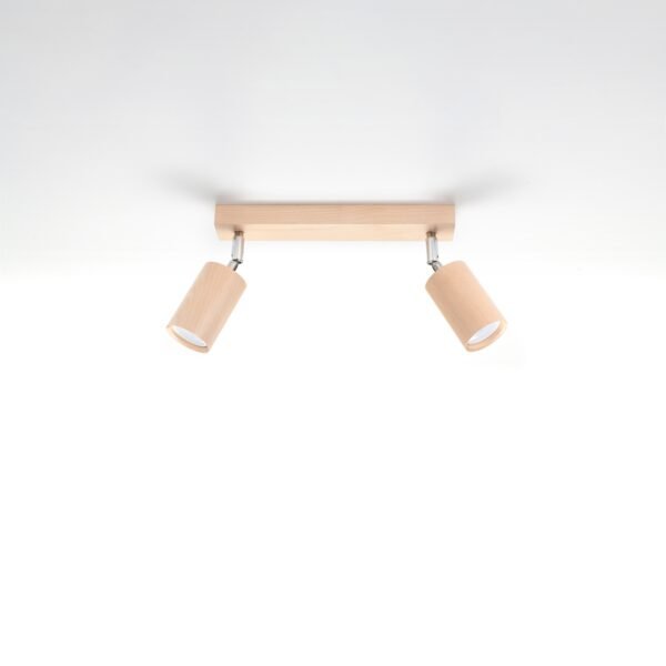Ceiling Lamp Berg 2 Natural Wood - Image 2