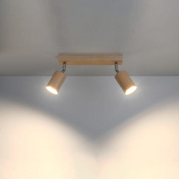 Ceiling Lamp Berg 2 Natural Wood - Image 3
