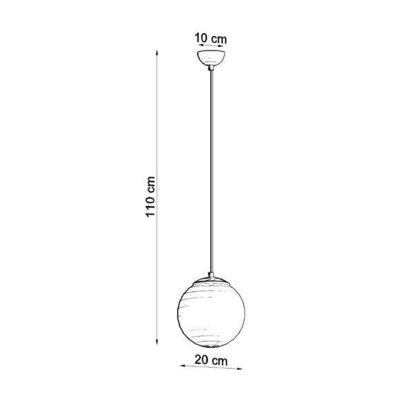 Pendant Lamp Ugo 20 Golden - Image 4