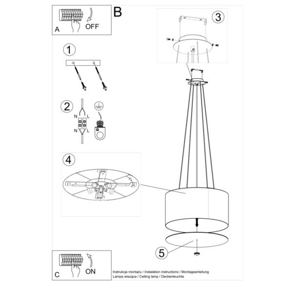 Chandelier Otto 50 Black - Image 5
