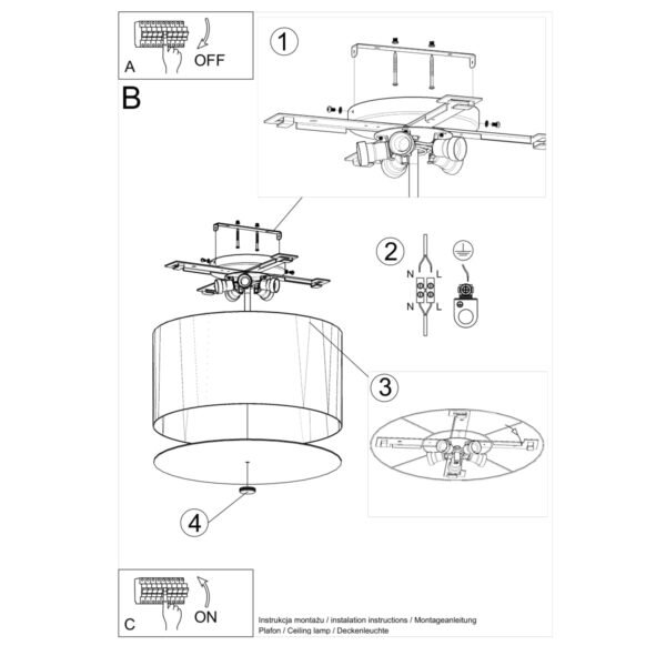 Chandelier Otto 50 White - Image 5