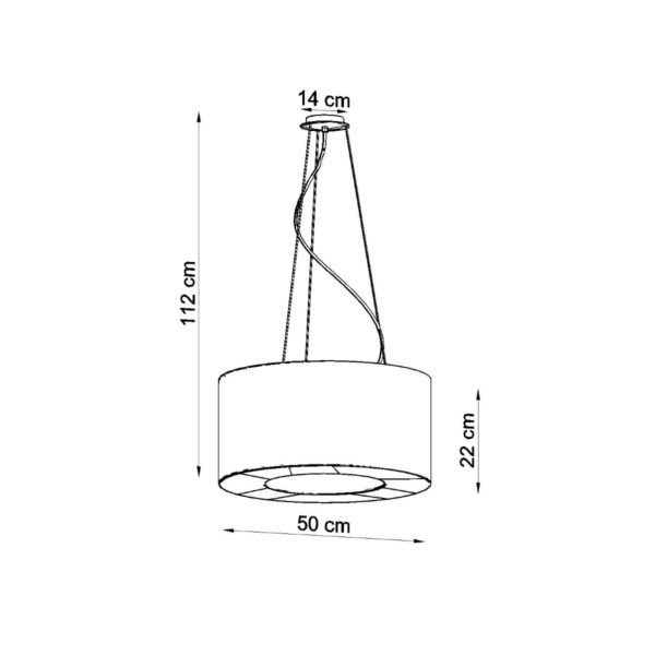 Chandelier Saturno 50 Black - Image 4