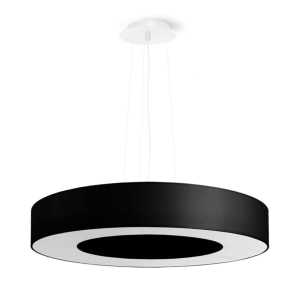 Chandelier Saturno Slim 50 Black Large Shade Pendants Modern Designer Lights